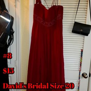 Burgundy bridesmaids dress - worn once